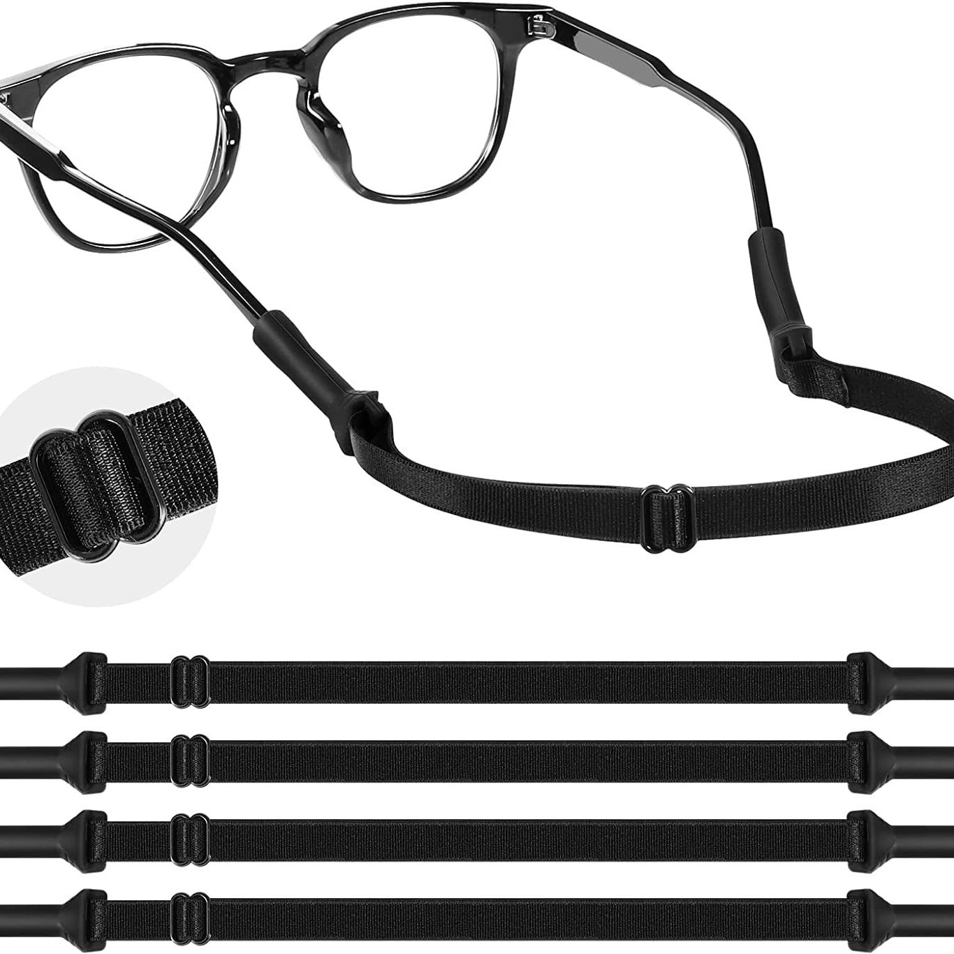 4Pcs Adult Glasses Straps (8.3 - Sunglass Retainer Cord 评论和价格