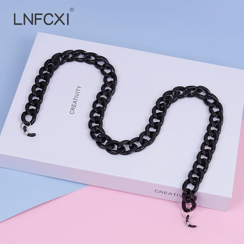 Black Fashion Acrylic Sunglass - Sunglass Retainer Cord 评论和价格