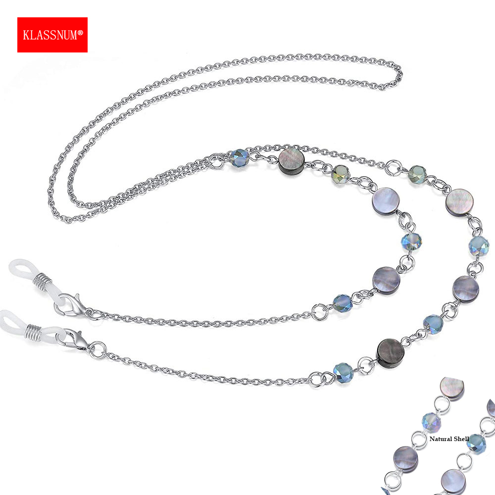 KLASSNUM Women Natural Shell C - Sunglass Retainer Cord 评论和价格