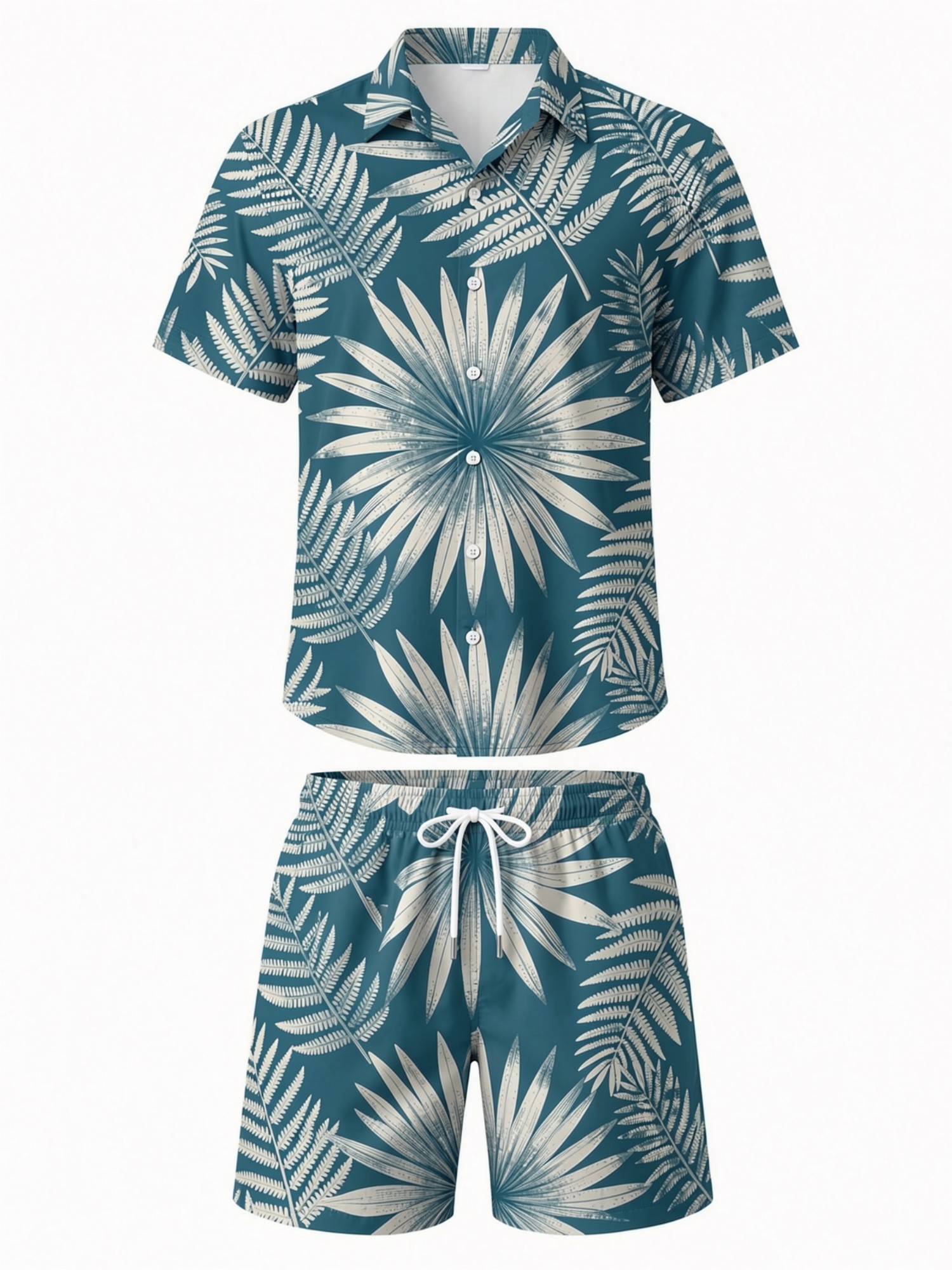 Mens Floral Short Sleeve Shirt - Resort Shirt Floral 评论和价格