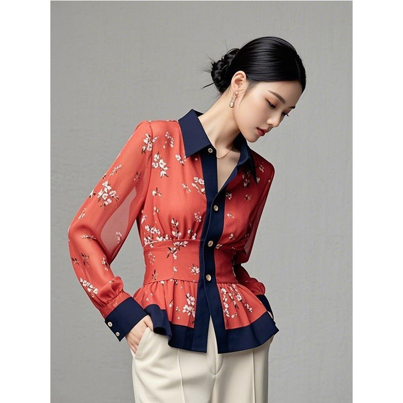 2025 Spring Autumn New Tempera - Shirt Camp Collar 评论和价格