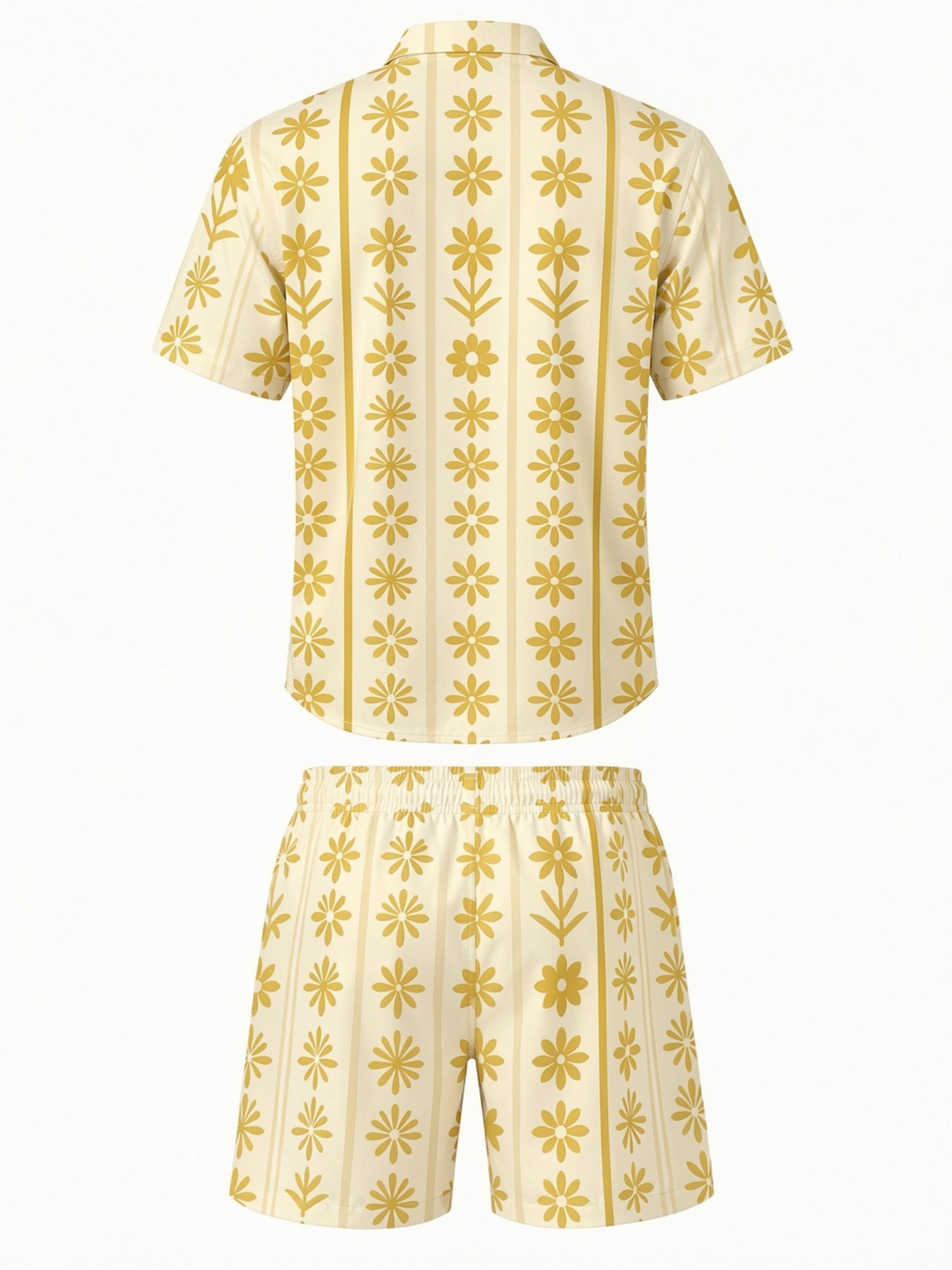 Mens Floral Short Sleeve Shirt - Resort Shirt Floral 评论和价格