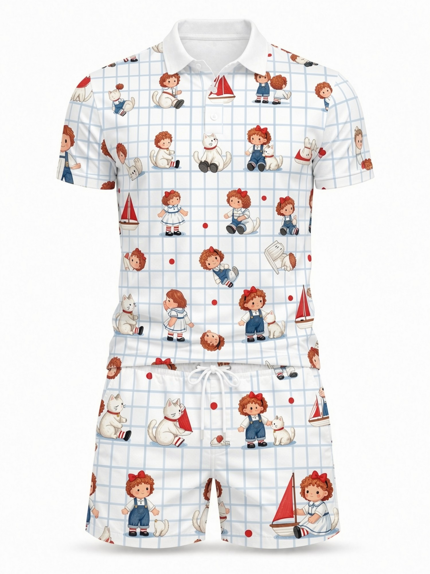 Mens Short Sleeve Polo Shirt a - Resort Shirt Floral 评论和价格